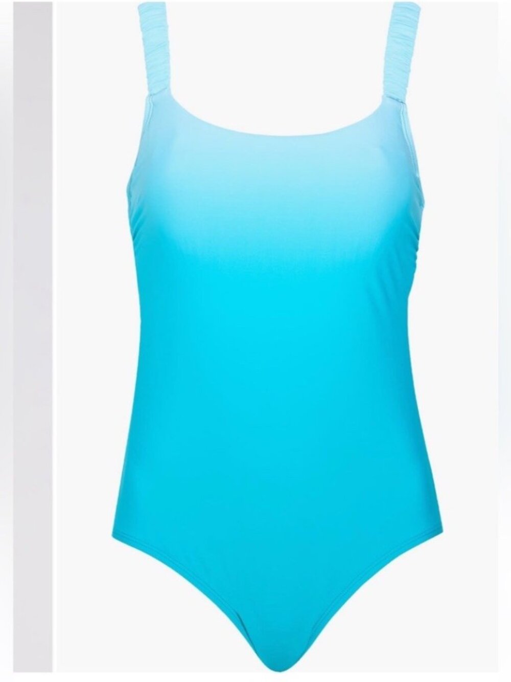 Jantzen Size 20 W Blue One Piece Freshwater Ombré Swimsuit Underwire Adjustable - Picture 5 of 11